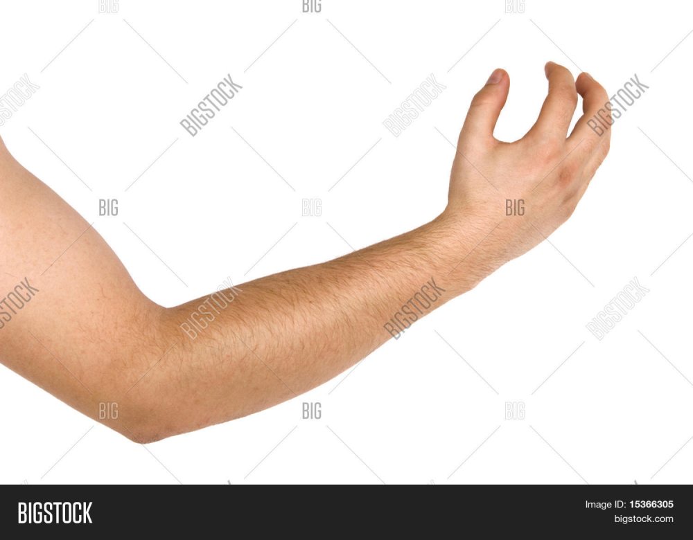 Очертания согнутой руки