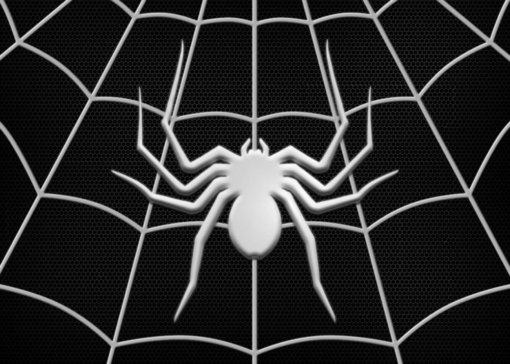 Человек паук Марвел на белом фоне