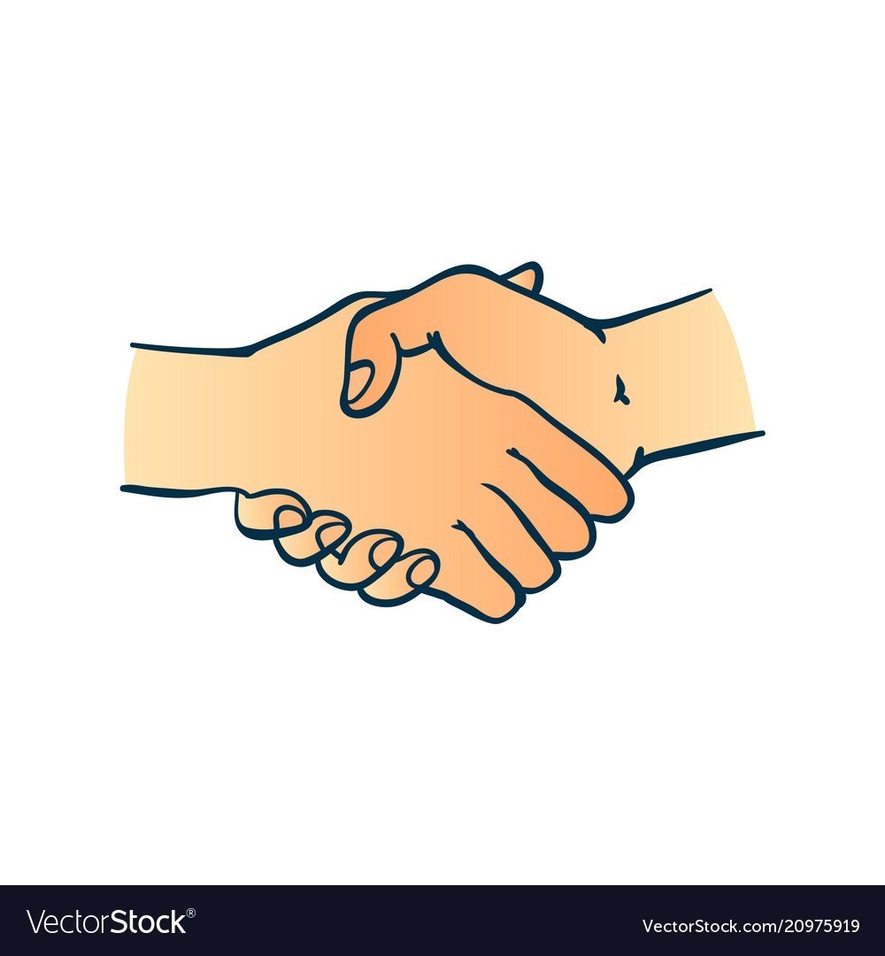 Пожатие рук инфографика