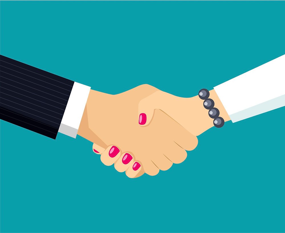 Рукопожатие флэт