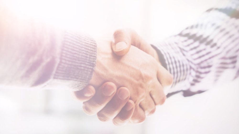 Рукопожатие фон
