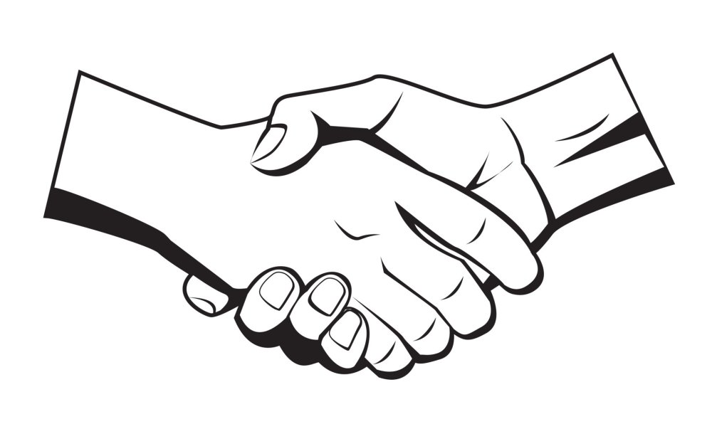 Графическое изображение рукопожатия