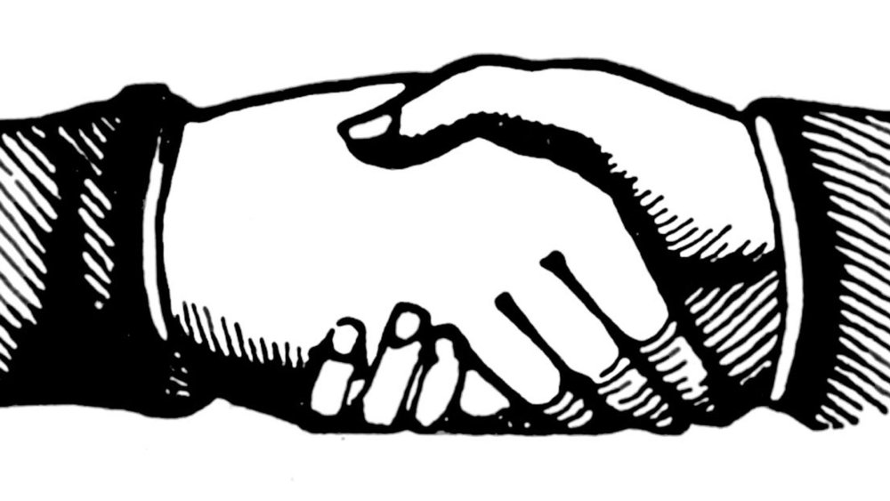 Рукопожатие вектор