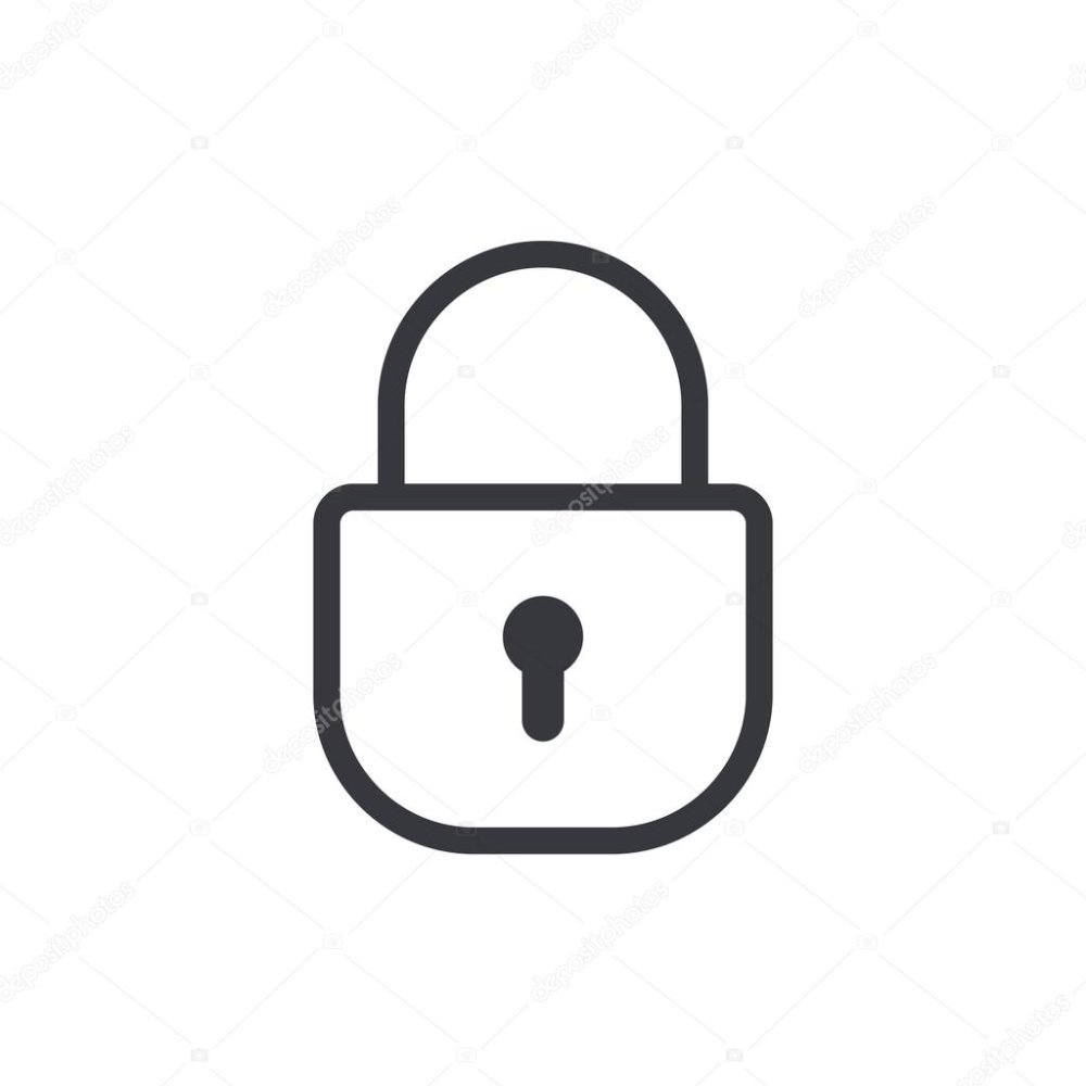 Неоновый замок на обои