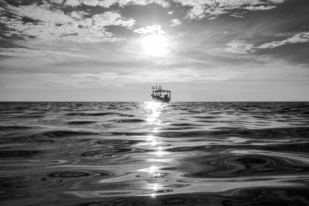 Черно белый Горизонт