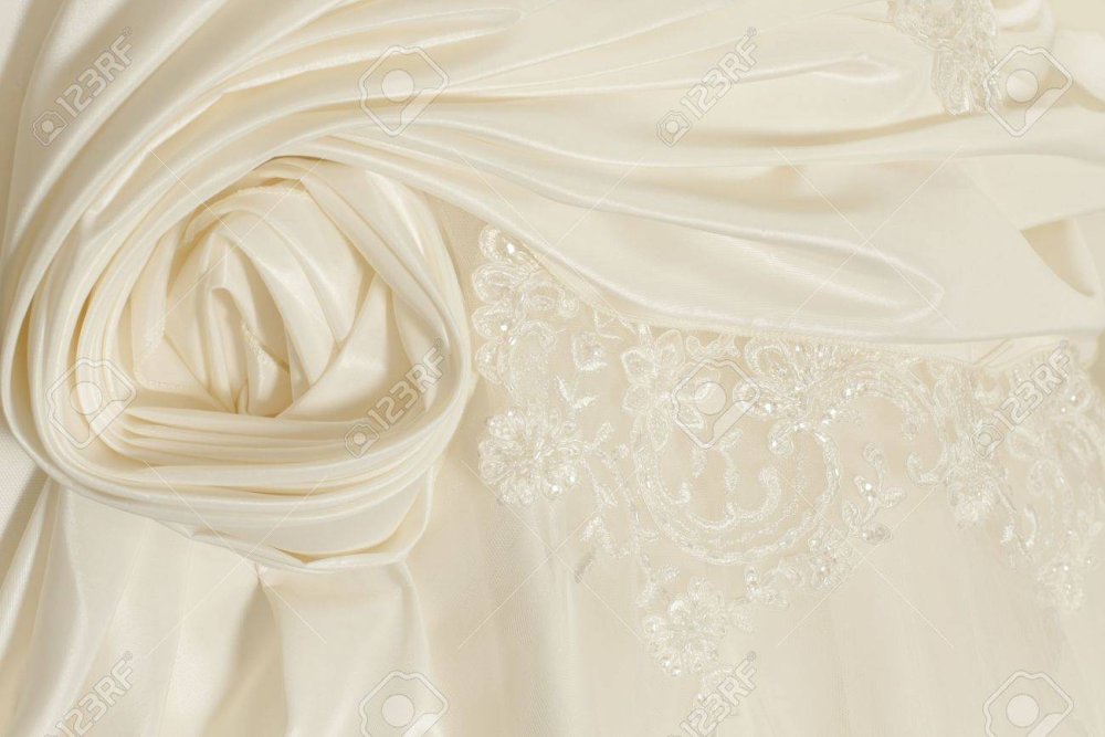 Ткань для свадебных платьев кремовый