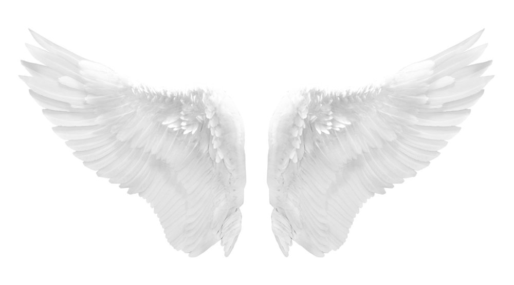 Ангел на черном фоне