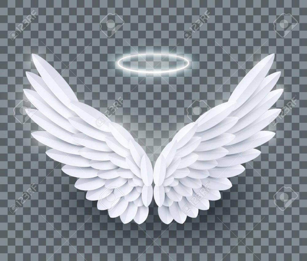 Ангел на прозрачном фоне