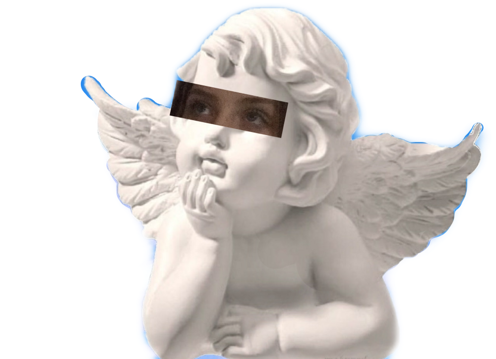 Статуя на белом фоне