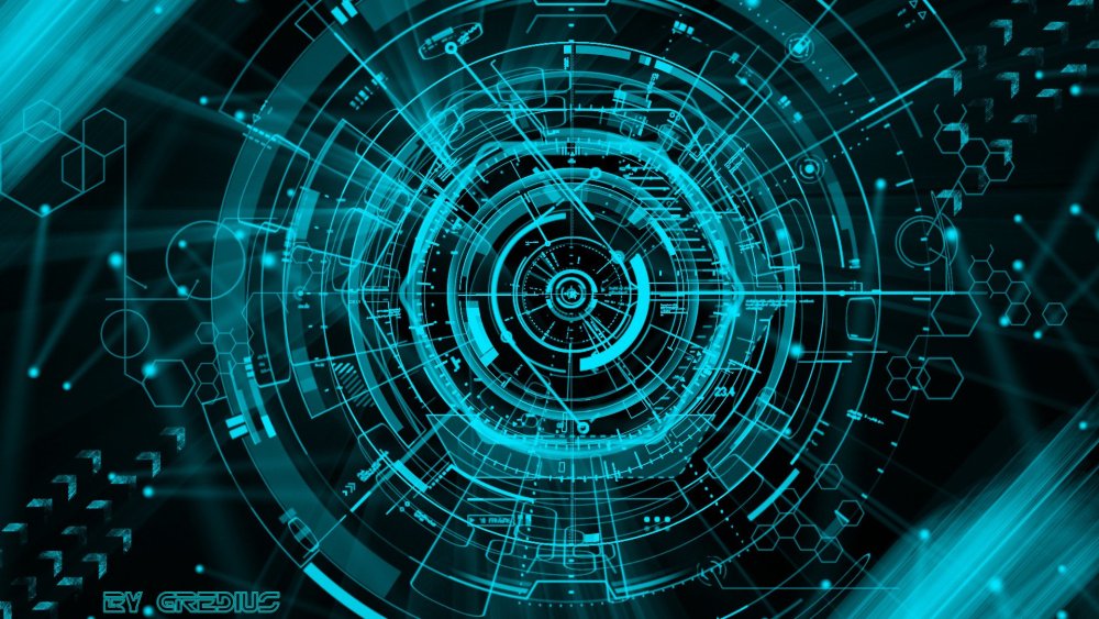 Рамка в стиле киберпанк