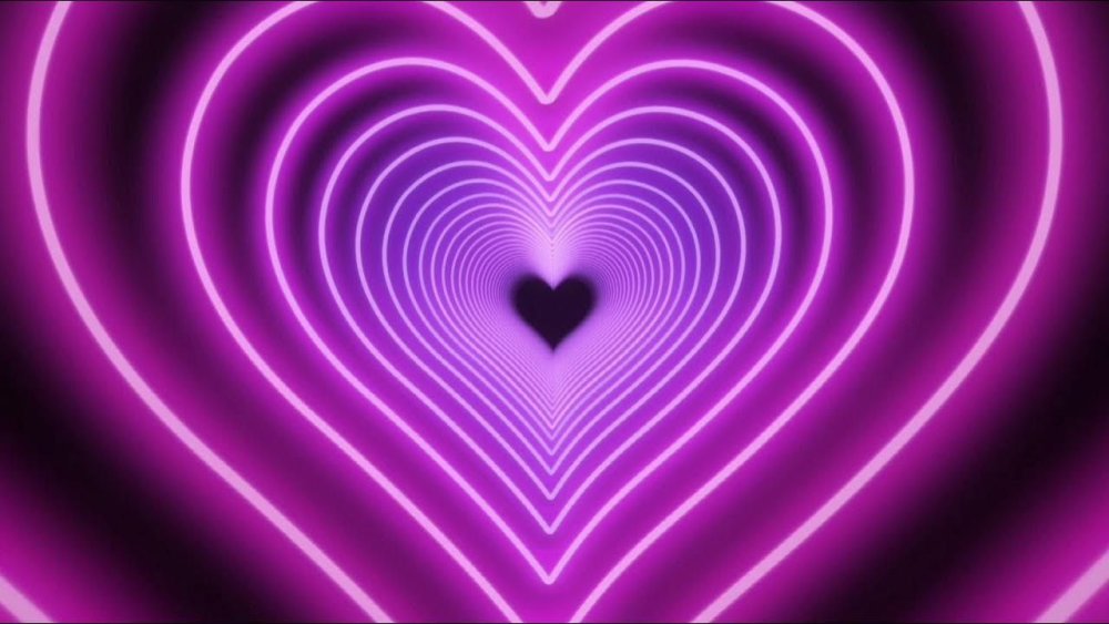 Неоновые сердечки из тик тока