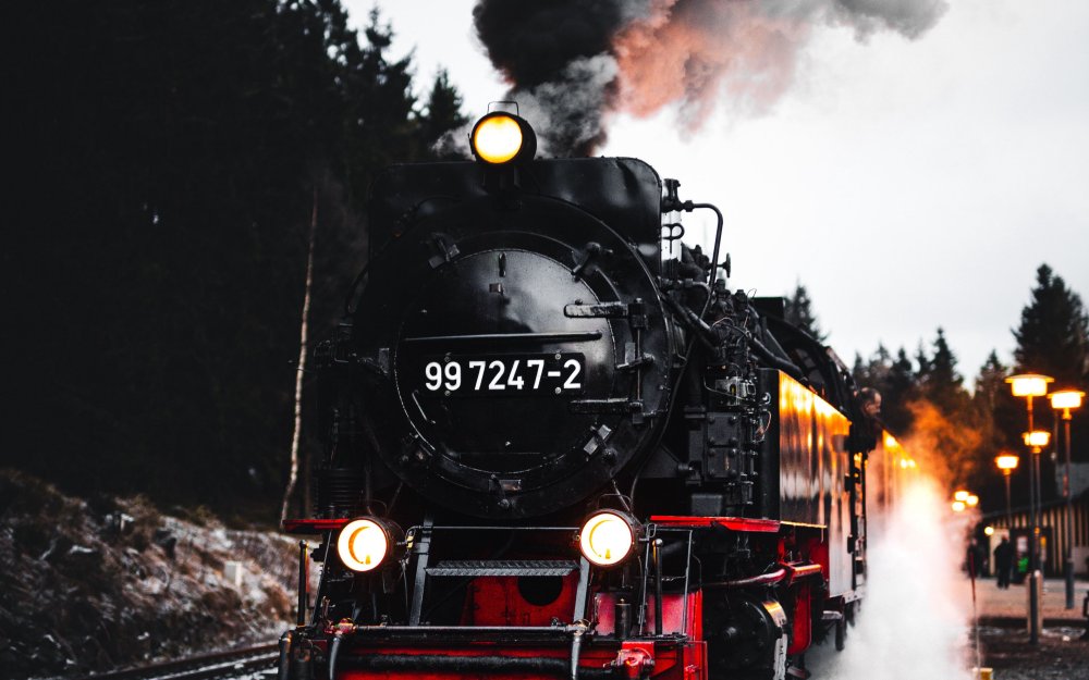 Дым от паровоза