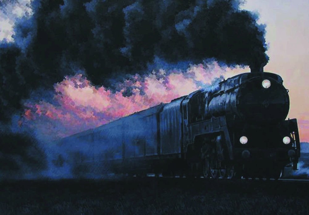 Паровоз зимой