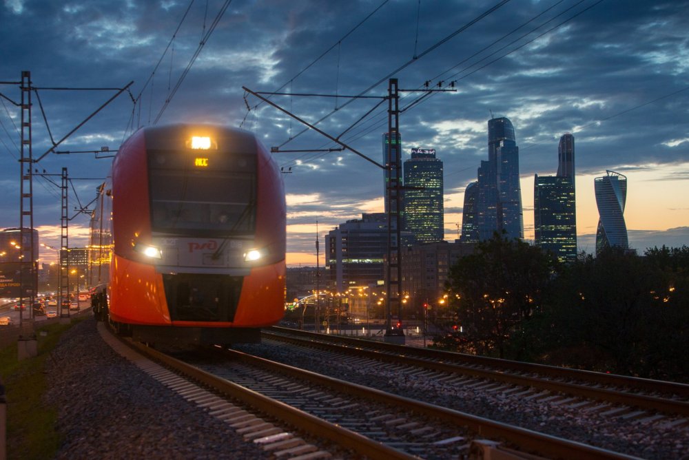Электропоезд Ласточка Москва Сити