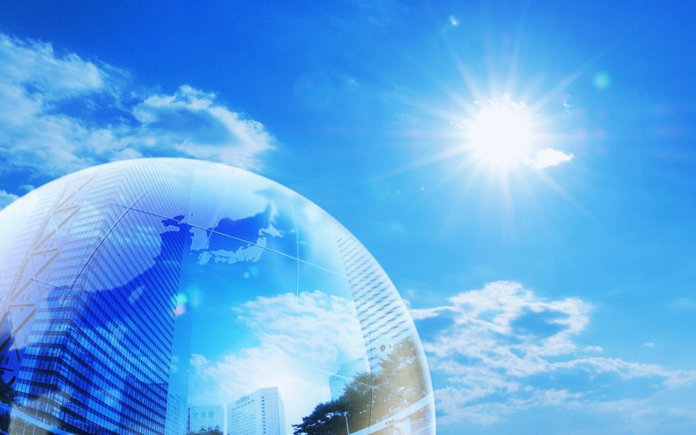 Земной шар в небе