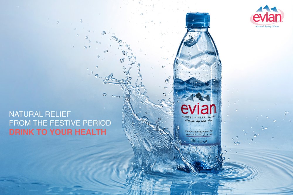 Минеральная вода Evian 1л