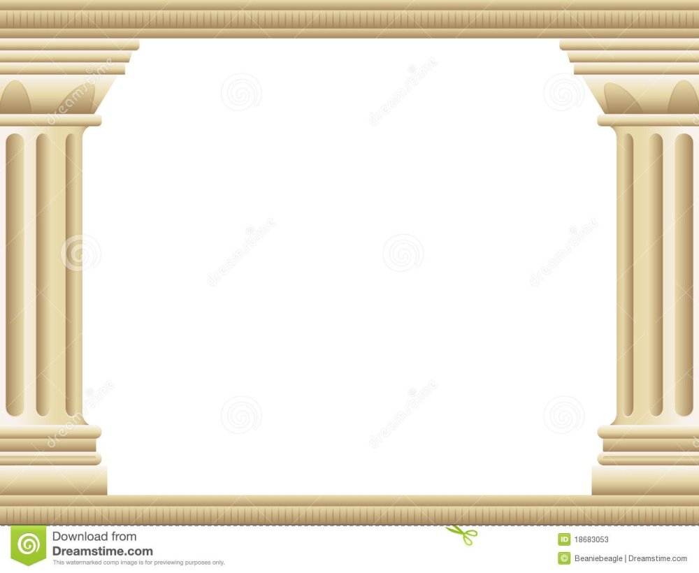 Греческие колонны рамка