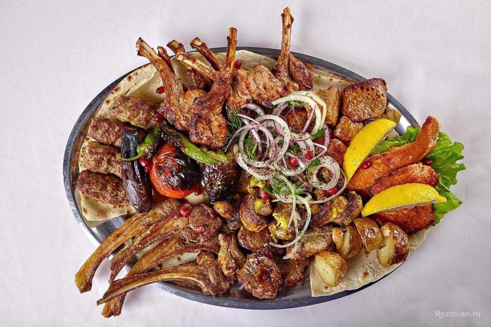 Шашлык вид сверху