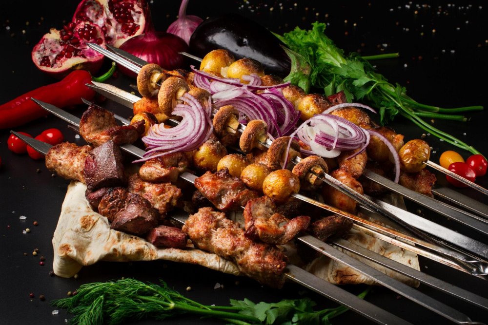 Национальная кухня Азербайджана Kabab