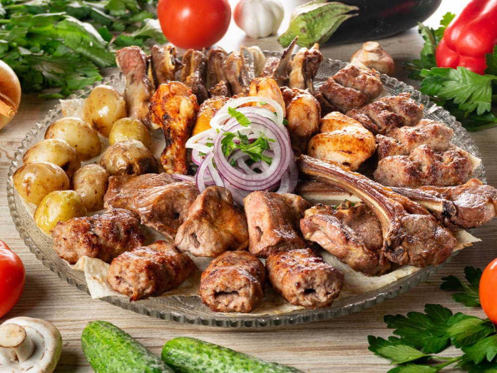 Садж кебаб ассорти баранина