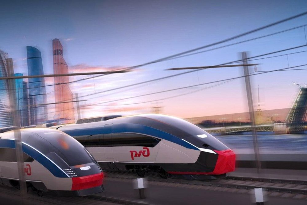 Скоростной поезд Сапсан Москва Санкт-Петербург