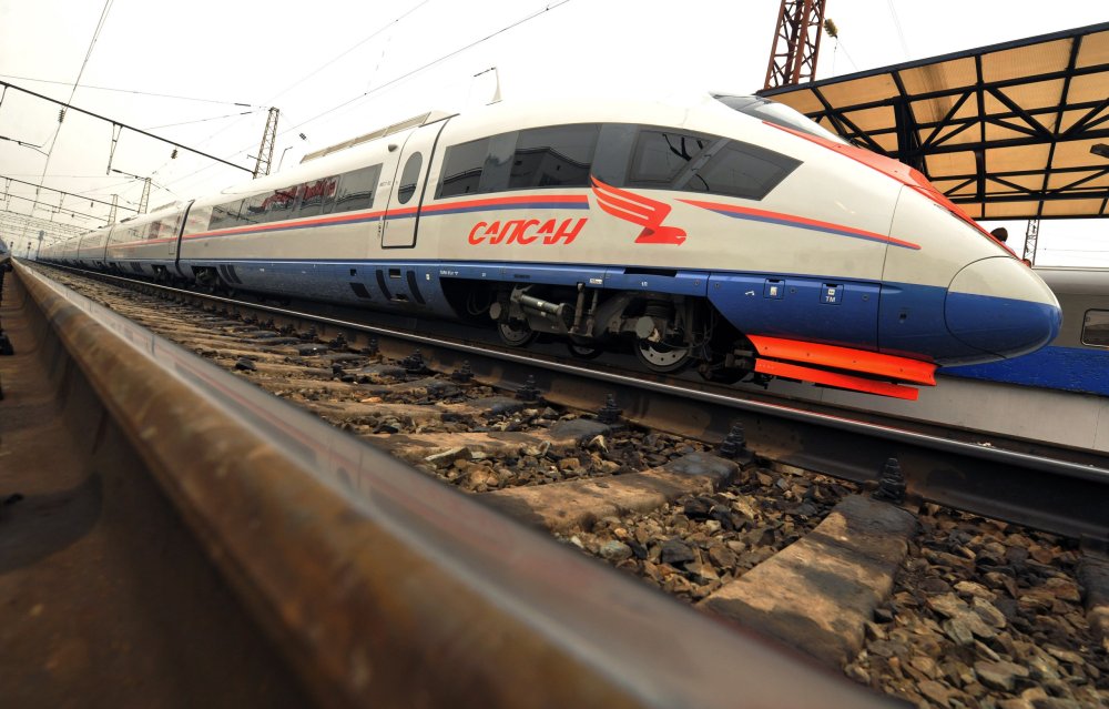 Фон поезд скоростной