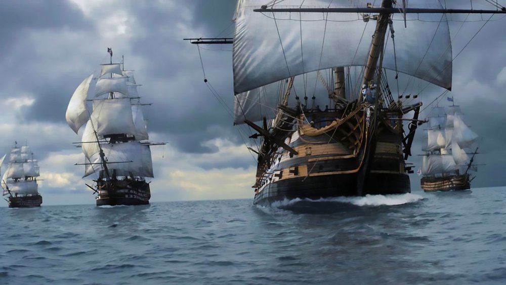 Корабль в море