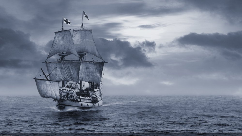 Пиратская шхуна черная Жемчужина