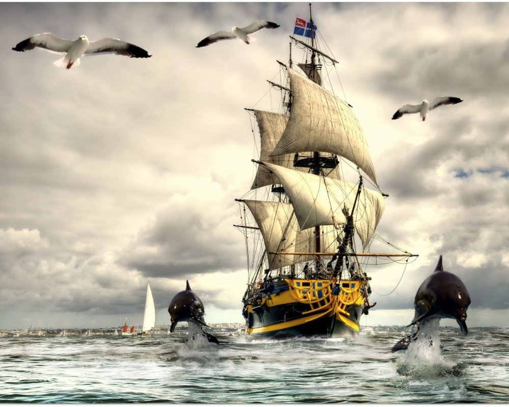 Обои на рабочий стол корабли