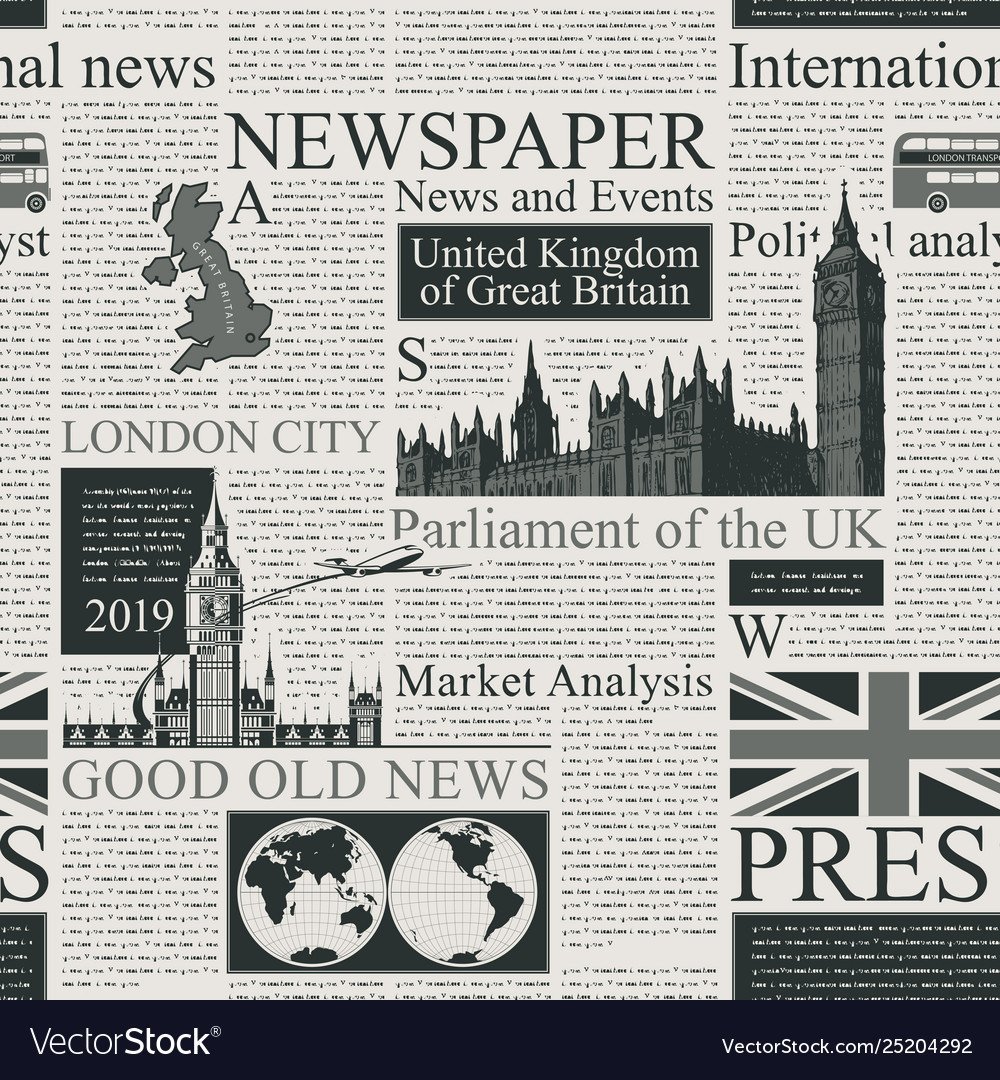 Старая газета Лондон