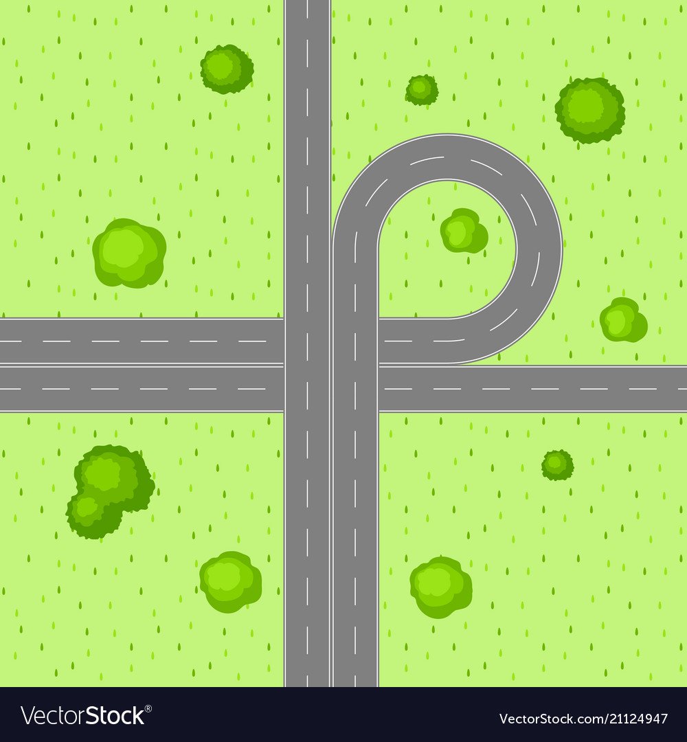 Дорога вид сверху для детей