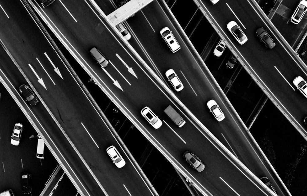 Фон дорога сверху