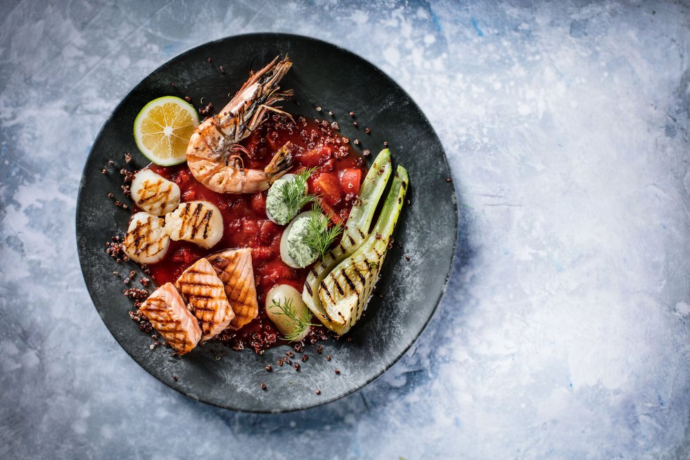 Красивые блюда сверху