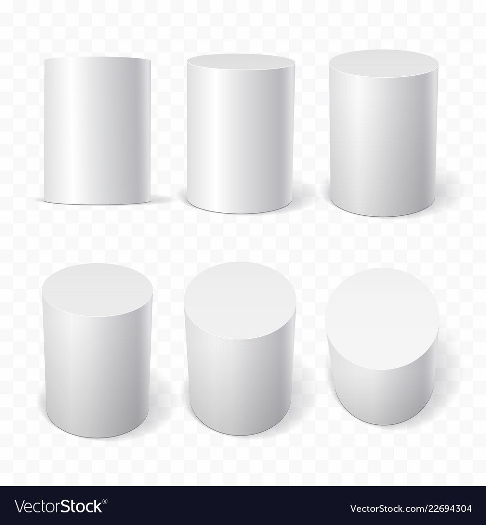 Цилиндр белый фигура