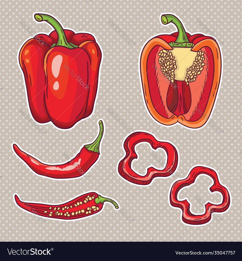 Болгарский перец в разрезе