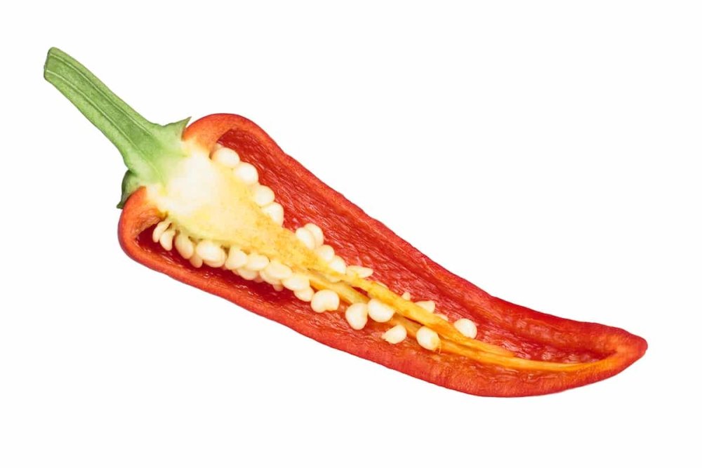 Острый перчик в разрезе