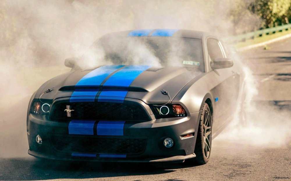 Ford Mustang Shelby бернаут