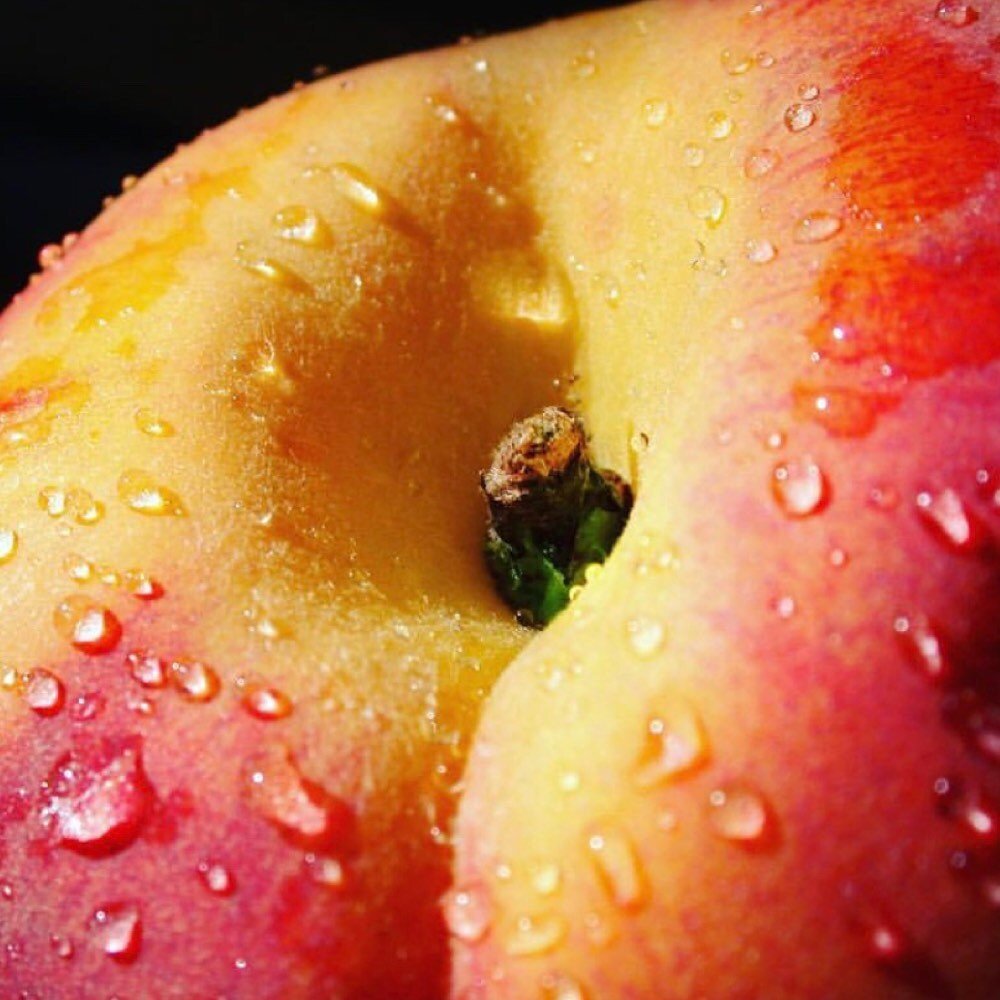 Персик крупным планом