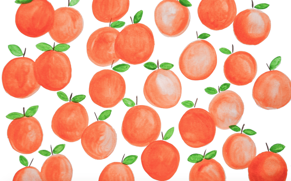 Милые обои с персиками