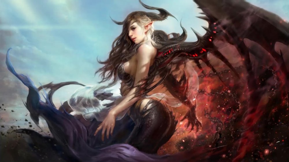 Демонесса суккуб дракон