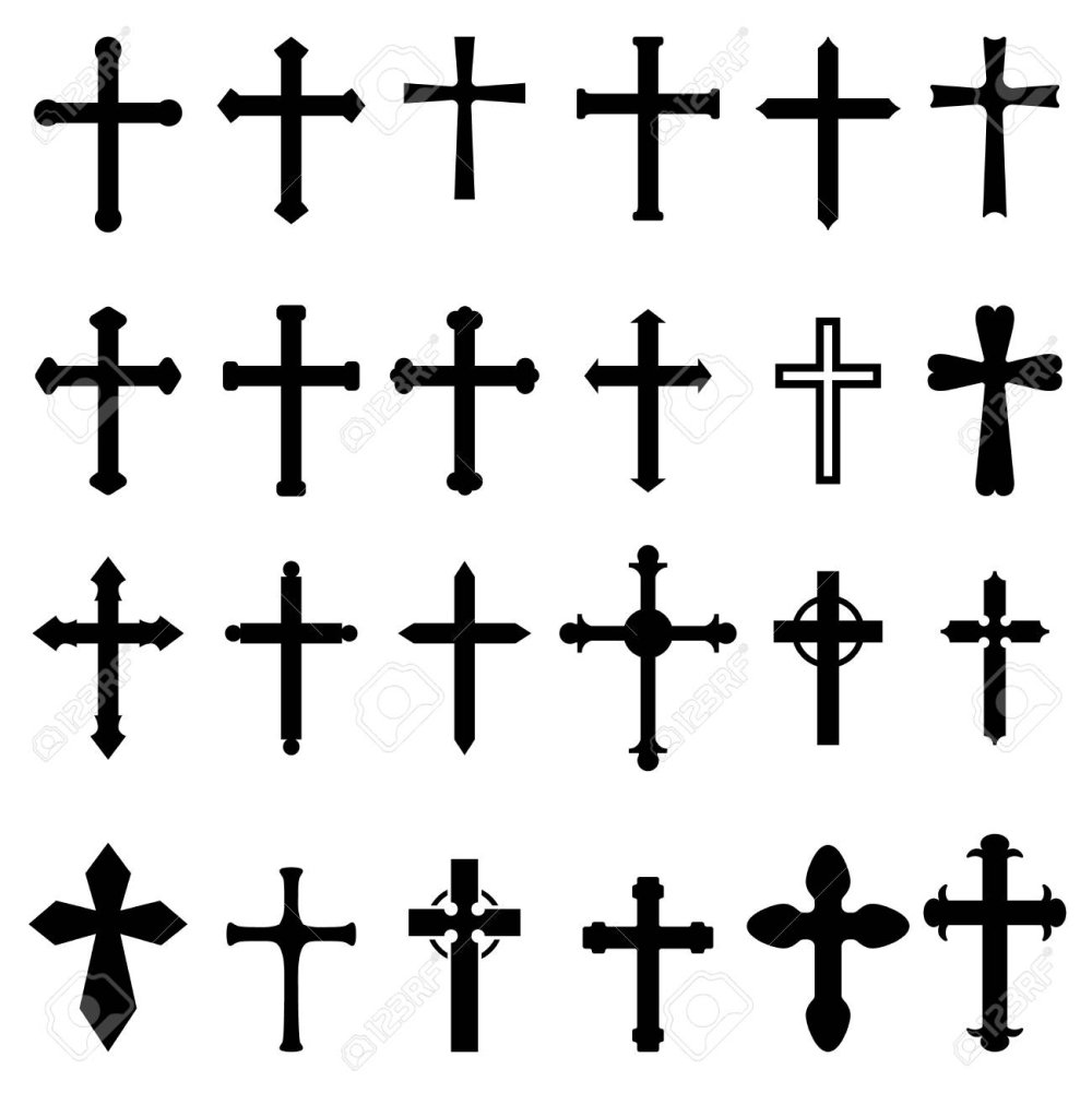 Католический крест иконка