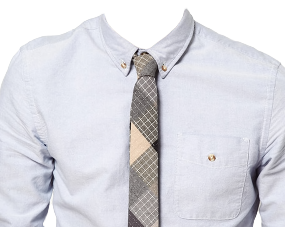 Мужская белая рубашка