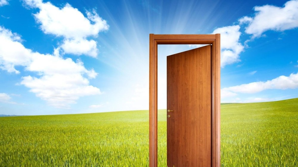 Дверь открывается