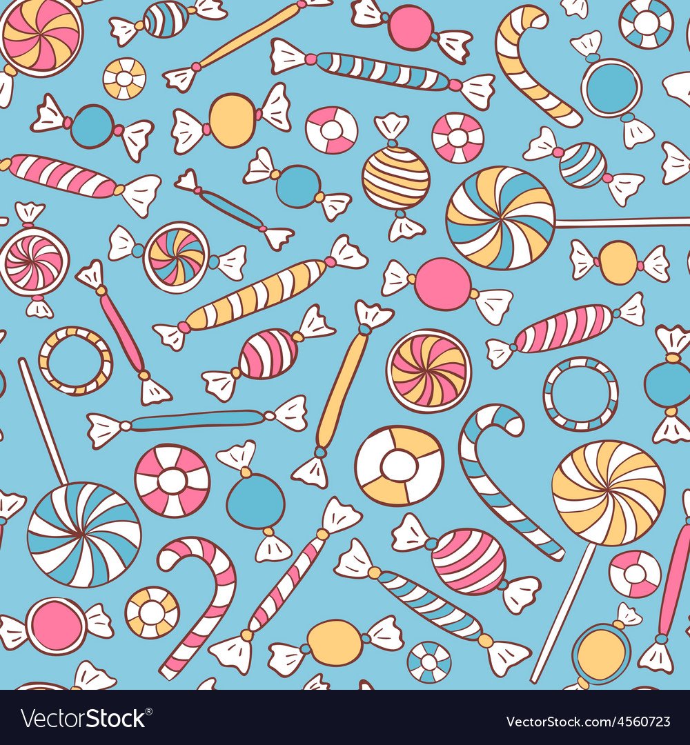 Конфеты бесшовный паттерн