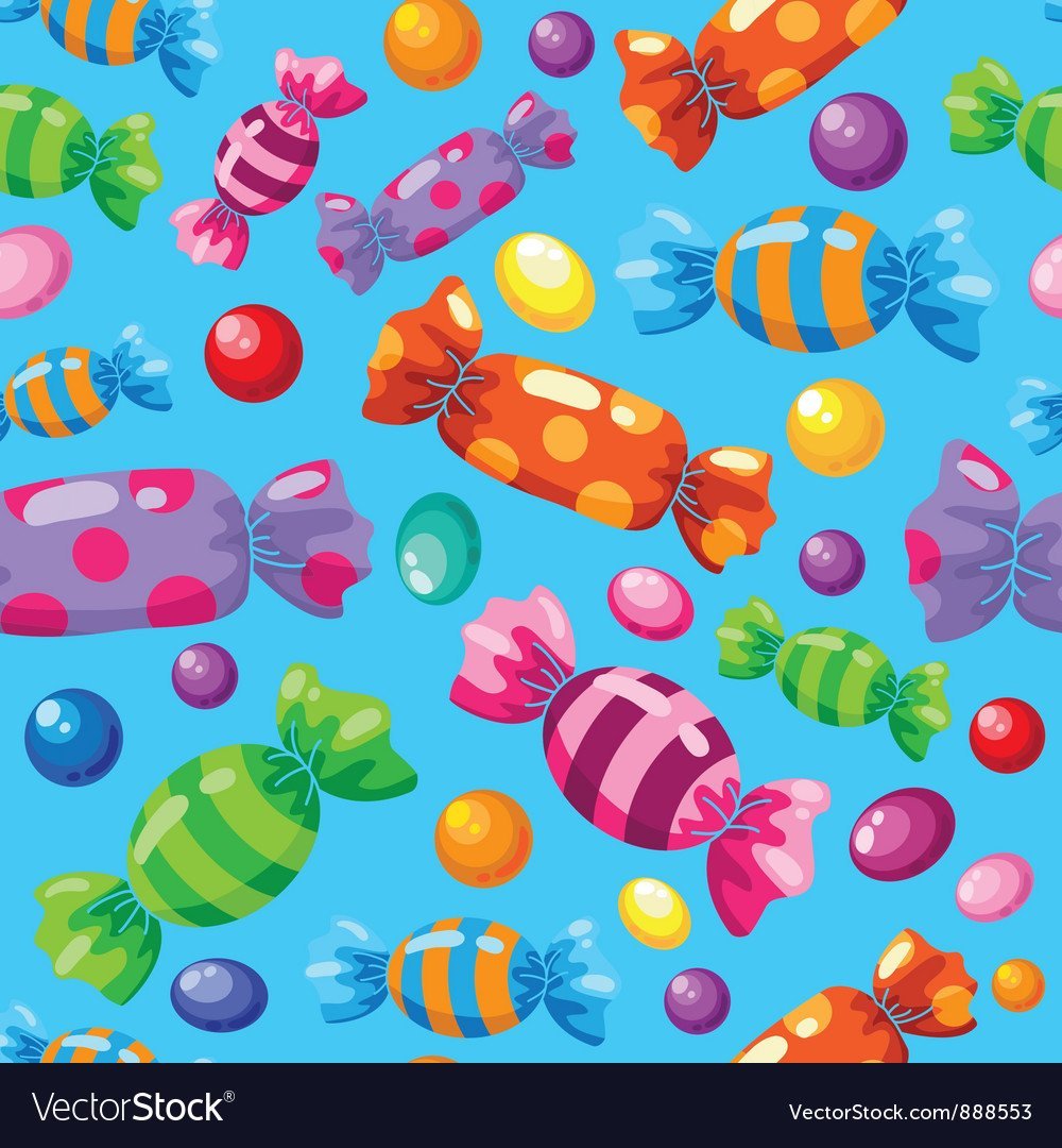 Конфеты в фантиках фон