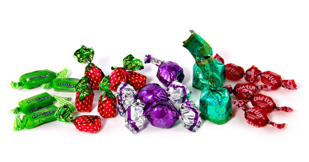 Конфеты в фантиках фон