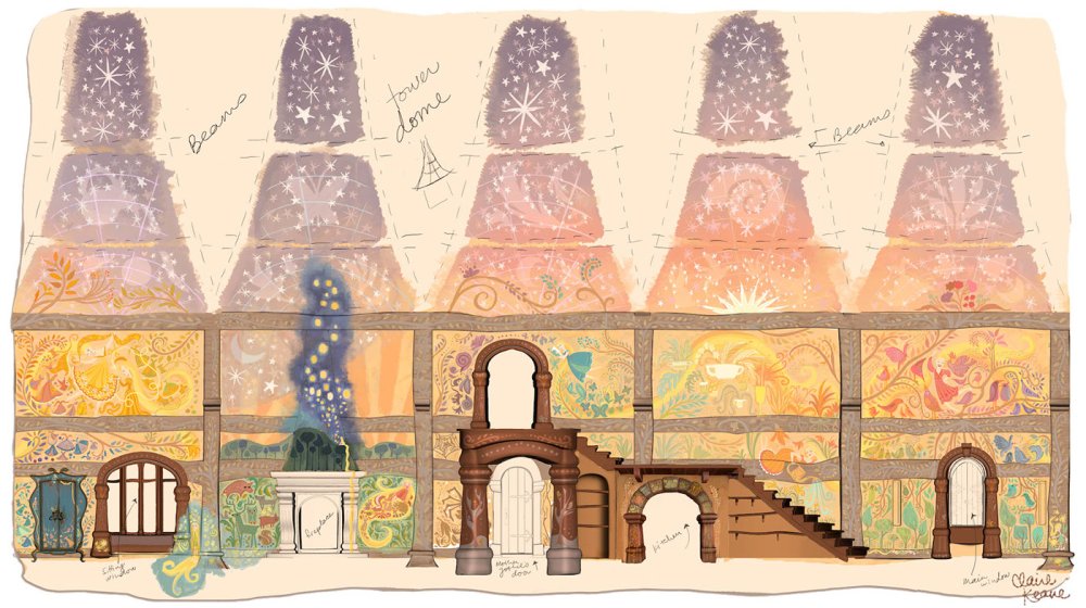 Башня Рапунцель изнутри