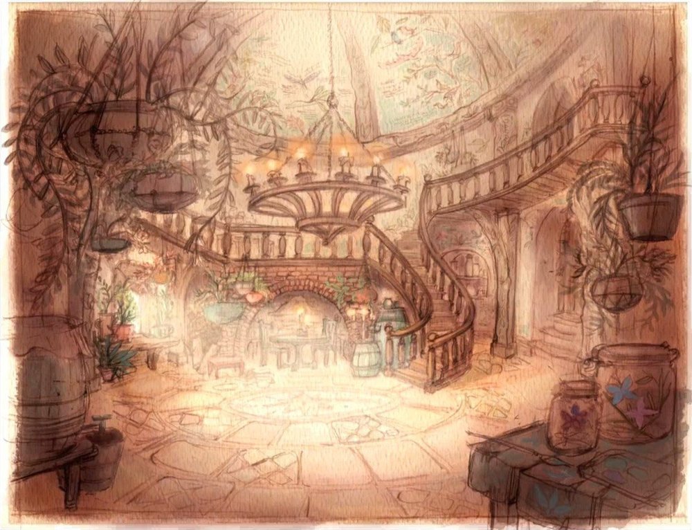 Башня Рапунцель внутри