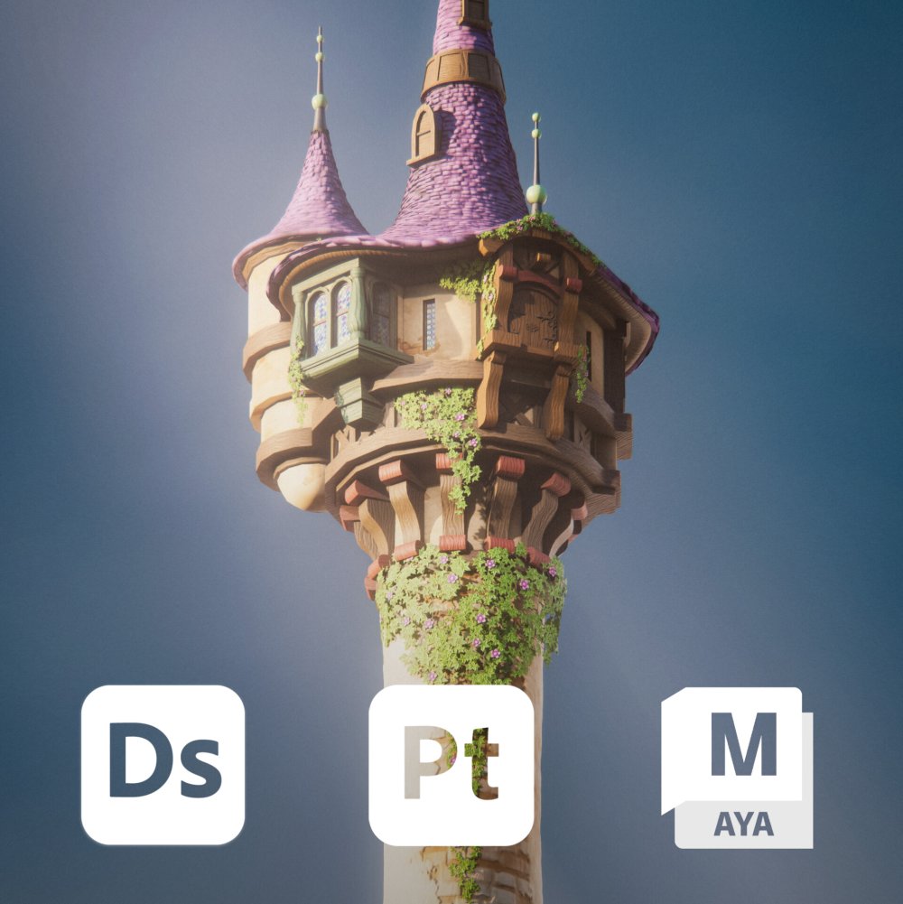 Рапунцель башня Рапунцель окно