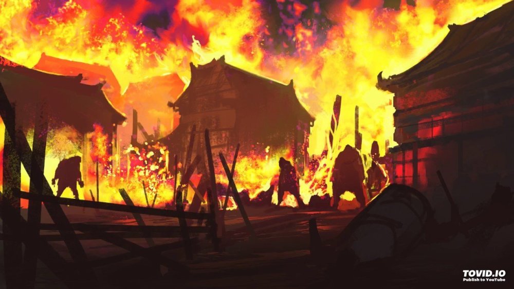 Сожженная деревня аниме